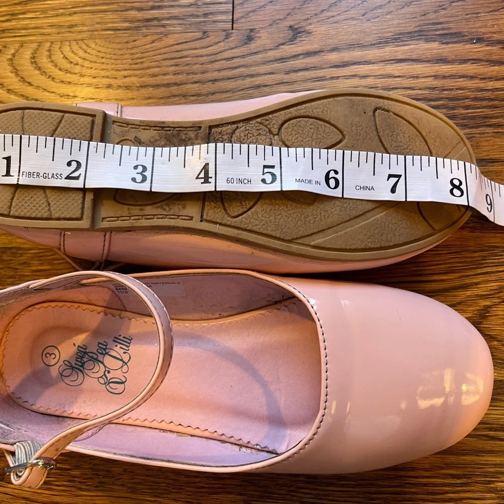 Swea Pea & Lilli Pink Elsa Dressy Flats with Strap and Buckle Size 3